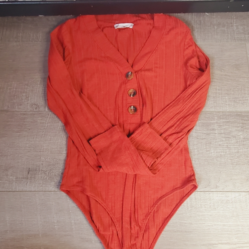 Red body suit